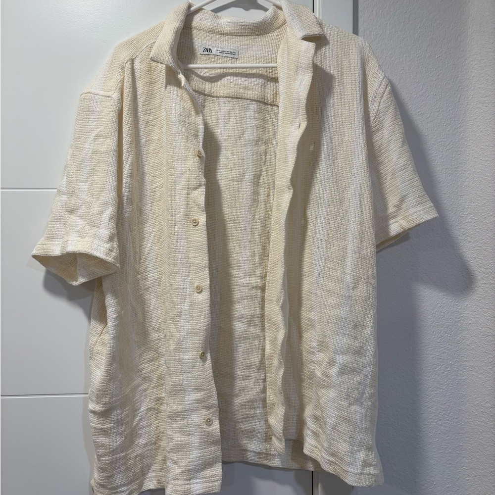 Zara Men’s Short Sleeve Button Up XL